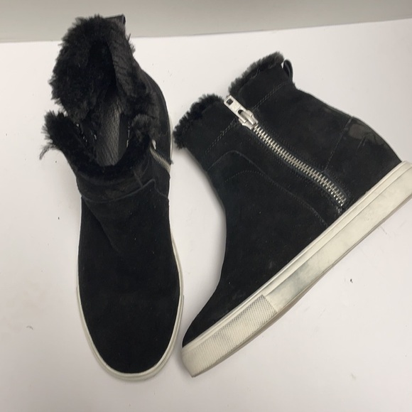 Steven by Steve Madden Bambi fur wedge sneaker boot - Picture 5 of 6